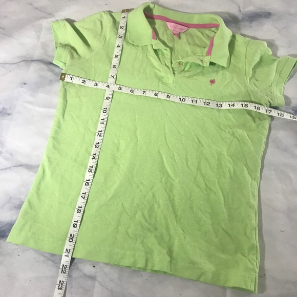 Lilly Pulitzer Pastel Green Island Polo Shirt - Picture 5 of 8